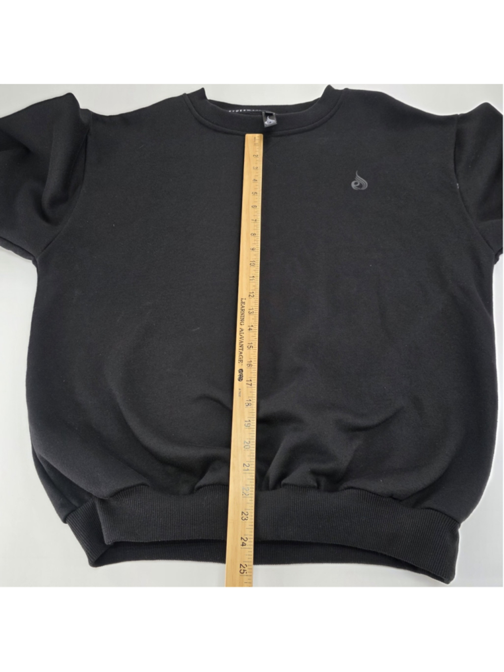 Ryderwear XL Black Crewneck Sweatshirt Fleece Gym Athletic Pullover Logo... - Picture 9 of 11